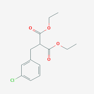 molecular formula C14H17ClO4 B8598076 Diethyl 2-[(3-chlorophenyl)methyl]propanedioate 