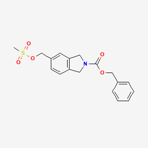 5-Methanesulfonyloxymethyl-1,3-dihydro-isoindole-2-carboxylic acid benzyl ester