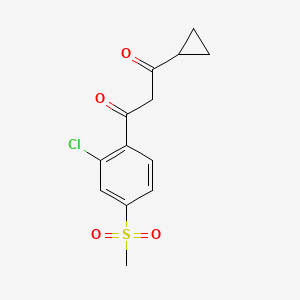 1,3-Propanedione, 1-[2-chloro-4-(methylsulfonyl)phenyl]-3-cyclopropyl-