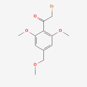 molecular formula C12H15BrO4 B8598136 2-Bromo-[2,6-dimethoxy-4-(methoxymethyl)phenyl]ethanone 