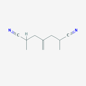 molecular formula C10H14N2 B8598152 2,6-Dimethyl-4-methylideneheptanedinitrile CAS No. 62722-58-1