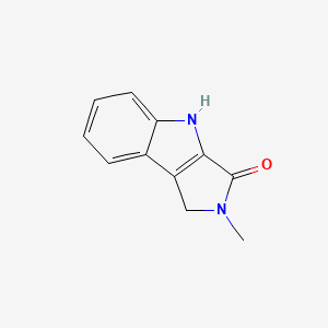 molecular formula C11H10N2O B8598188 2-Methyl-1,4-dihydropyrrolo[3,4-b]indol-3(2H)-one 