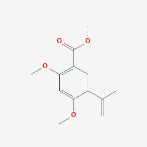 molecular formula C13H16O4 B8598271 5-Isopropenyl-2,4-dimethoxy-benzoic acid methyl ester 