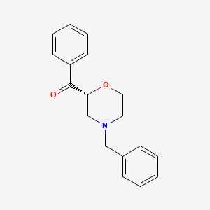 molecular formula C18H19NO2 B8598282 [(2R)-4-Benzylmorpholin-2-yl](phenyl)methanone CAS No. 667876-83-7