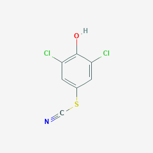 molecular formula C7H3Cl2NOS B085983 3,5-Dichloro-4-hydroxyphenyl thiocyanate CAS No. 14611-70-2