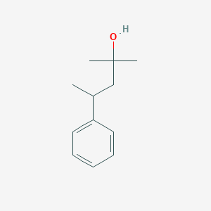 molecular formula C12H18O B8598300 2-Methyl-4-phenyl-2-pentanol 