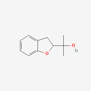 molecular formula C11H14O2 B8598405 2-(1-Methyl-1-hydroxyethyl)-2,3-dihydrobenzofuran 