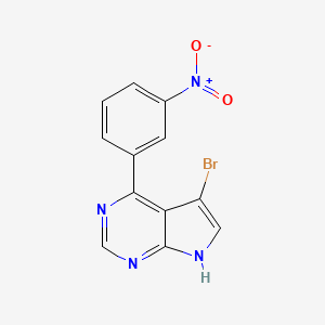 5-bromo-4-(3-nitrophenyl)-7H-pyrrolo[2,3-d]pyrimidine