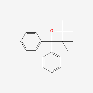 molecular formula C19H22O B8598454 2,2,3,3-Tetramethyl-4,4-diphenyloxetane CAS No. 42245-06-7
