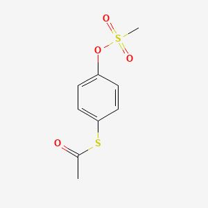 S-{4-[(Methanesulfonyl)oxy]phenyl} ethanethioate