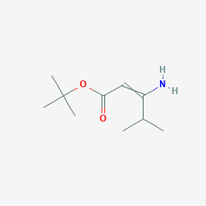 molecular formula C10H19NO2 B8598580 Tert-butyl 3-amino-4-methylpent-2-enoate CAS No. 87512-33-2