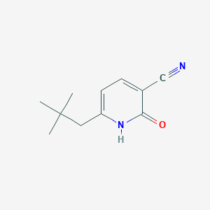 molecular formula C11H14N2O B8598588 1,2-Dihydro-2-oxo-6-neopentyl-3-cyanopyridine 