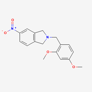 molecular formula C17H18N2O4 B8598590 2-(2,4-dimethoxy-benzyl)-5-nitro-2,3-dihydro-1H-isoindole 