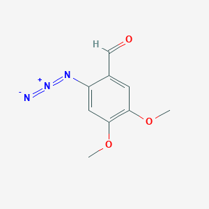 molecular formula C9H9N3O3 B8598591 Benzaldehyde, 2-azido-4,5-dimethoxy- CAS No. 58522-74-0