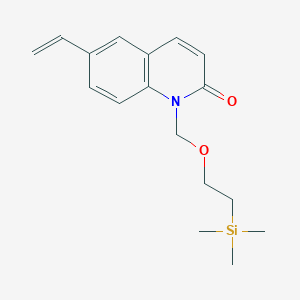 molecular formula C17H23NO2Si B8598599 1-((2-(trimethylsilyl)ethoxy)methyl)-6-vinylquinolin-2(1H)-one 