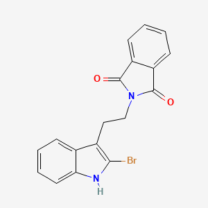 molecular formula C18H13BrN2O2 B8598611 2-[2-(2-bromo-1H-indol-3-yl)-ethyl]-isoindole-1,3-dione 