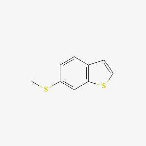 molecular formula C9H8S2 B8598618 6-Methylsulfanylbenzo[b]thiophene 