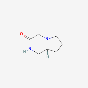 molecular formula C7H12N2O B8598629 (R)-Hexahydropyrrolo[1,2-a]pyrazin-3(4H)-one 