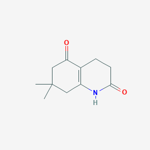 molecular formula C11H15NO2 B8598652 7,7-Dimethyl-3,4,7,8-tetrahydro-2,5(1H,6H)-quinolinedione CAS No. 90043-90-6