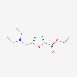 molecular formula C12H19NO3 B8598686 ethyl 5-(N,N-diethylaminomethyl)-2-furoate 