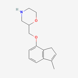 2-{[(3-Methyl-1H-inden-7-yl)oxy]methyl}morpholine