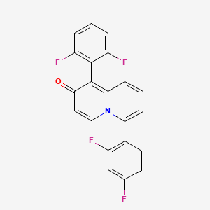 6-(2,4-difluorophenyl)-1-(2,6-difluorophenyl)-2H-quinolizin-2-one