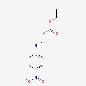 molecular formula C11H14N2O4 B8598731 Ethyl 3-(4-nitrophenylamino)propionate 