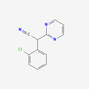 molecular formula C12H8ClN3 B8598745 2-Chlorophenyl-(2-pyrimidinyl)acetonitrile 