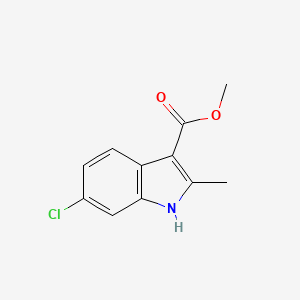 molecular formula C11H10ClNO2 B8598832 methyl 6-chloro-2-methyl-1H-indole-3-carboxylate 