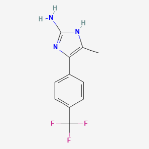 4-Methyl-5-[4-(trifluoromethyl)phenyl]-1H-imidazol-2-amine