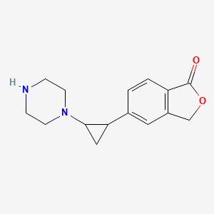 5-[2-(piperazin-1-yl)cyclopropyl]-2-benzofuran-1(3H)-one