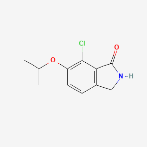 molecular formula C11H12ClNO2 B8598863 7-Chloro-6-isopropoxy-2,3-dihydro-isoindol-1-one 