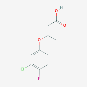 molecular formula C10H10ClFO3 B8598878 3-(3-Chloro-4-fluorophenoxy)butyric Acid 