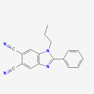 5,6-Dicyano-2-phenyl-1-propylbenzimidazole