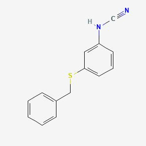 B8598937 [3-(Benzylsulfanyl)phenyl]cyanamide CAS No. 917894-15-6
