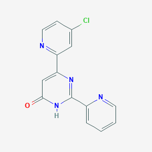 6-(4-Chloropyridin-2-yl)-2-(pyridin-2-yl)pyrimidin-4(1H)-one
