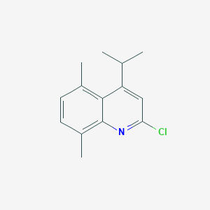 molecular formula C14H16ClN B8598981 2-Chloro-4-isopropyl-5,8-dimethylquinoline 