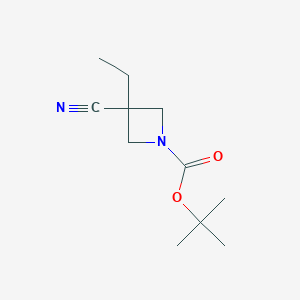 3-Cyano-3-ethyl-azetidine-1-carboxylic acid tert-butyl ester