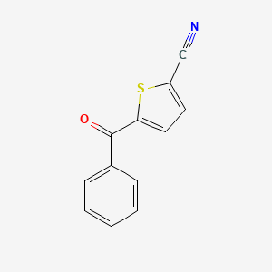 molecular formula C12H7NOS B8599212 5-Benzoylthiophene-2-carbonitrile CAS No. 79505-22-9