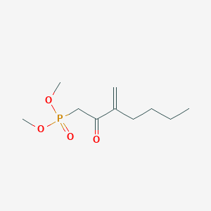 molecular formula C10H19O4P B8599256 Dimethyl (3-methylidene-2-oxoheptyl)phosphonate CAS No. 56381-23-8