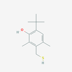 molecular formula C13H20OS B8599284 6-tert-Butyl-2,4-dimethyl-3-(sulfanylmethyl)phenol CAS No. 38064-57-2