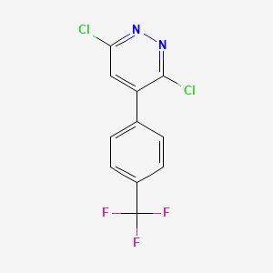 Pyridazine, 3,6-dichloro-4-[4-(trifluoromethyl)phenyl]-