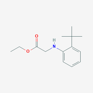 molecular formula C14H21NO2 B8599314 (2-Tert-butyl-phenylamino)-acetic acid ethyl ester 