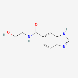 molecular formula C10H11N3O2 B8599328 Benzimidazole 5-carboxylic acid (2-hydroxyethyl)amide 