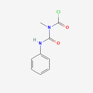 2-Methyl-4-phenylallophanoyl chloride