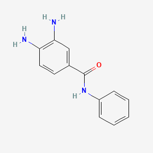 molecular formula C13H13N3O B8599435 3,4-Diamino-n-phenylbenzamide CAS No. 93-64-1