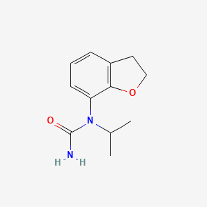 molecular formula C12H16N2O2 B8599462 N-(2,3-Dihydro-1-benzofuran-7-yl)-N-propan-2-ylurea CAS No. 61090-55-9