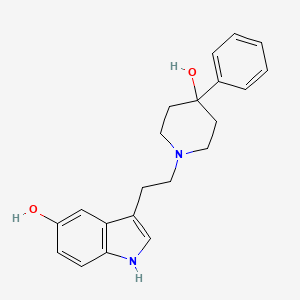 molecular formula C21H24N2O2 B8599572 3-[2-(4-Hydroxy-4-phenylpiperidin-1-yl)ethyl]-1H-indol-5-ol CAS No. 61751-64-2