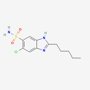 5-Chloro-2-pentyl-1H-benzimidazole-6-sulfonamide
