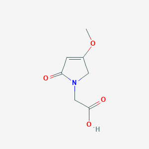 molecular formula C7H9NO4 B8599586 4-Methoxy-3-pyrrolin-2-on-1-yl-acetic acid 